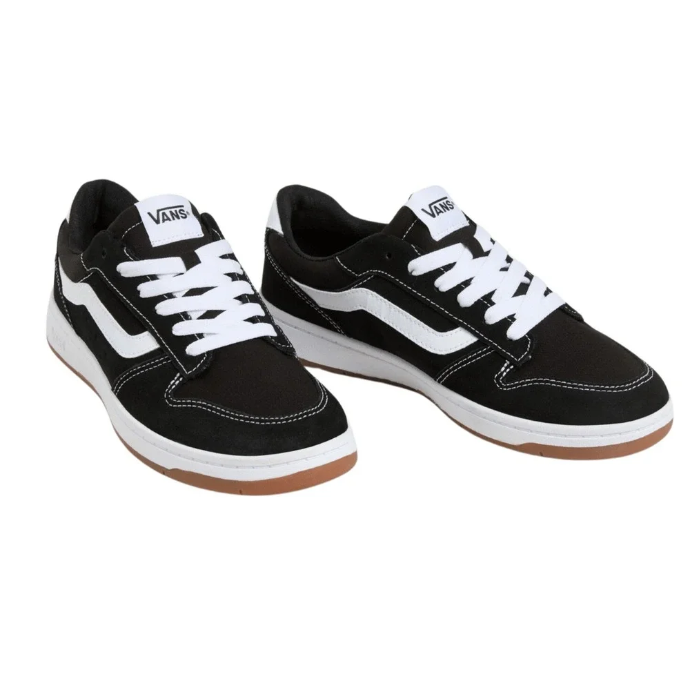 Vans Ryland LS Black/White Suede Canvas Men's Sneakers Size 11